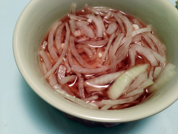 Pickled Onions in Red Wine Vinegar