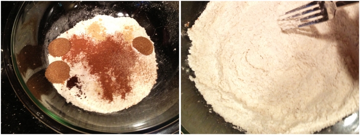 Mixing Buttermilk Pancake Dry Ingredients