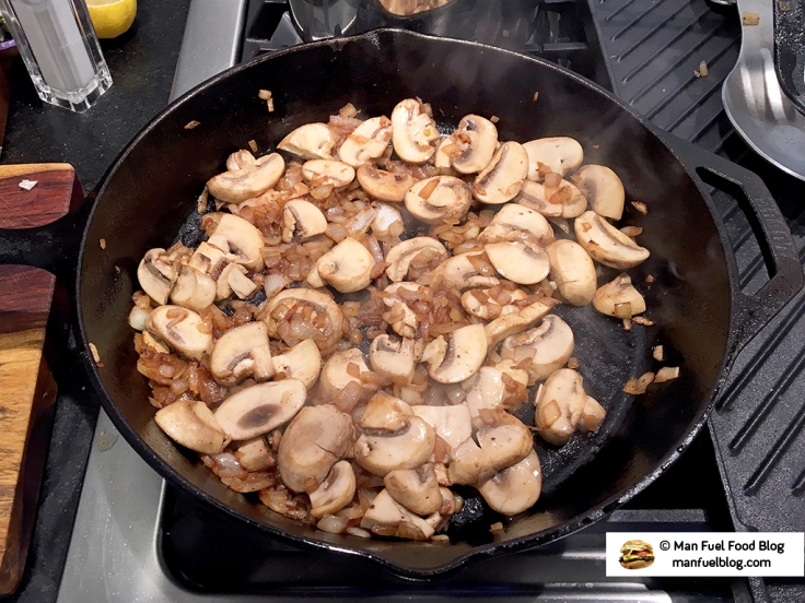 Man Fuel Food Blog - Salisbury Steak Recipe - Mushrooms and Onions
