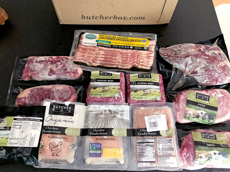 Home Is A Kitchen - Butcher Box Review - Contents and Packaging